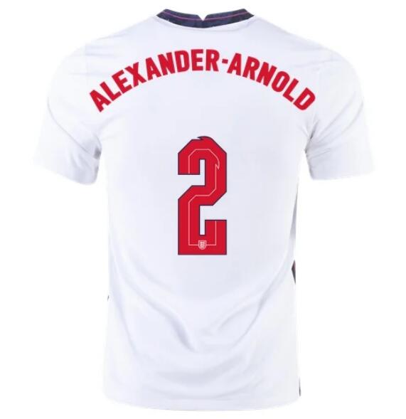 2020 EURO England Home White Soccer Jersey Shirt TRENT ALEXANDER-ARNOLD #2